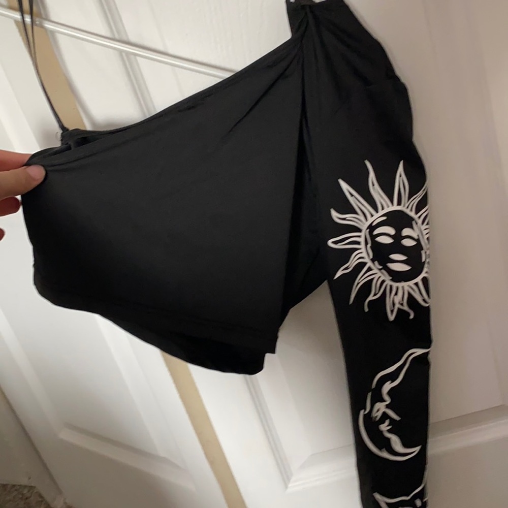 SHEIN off the shoulder crop top